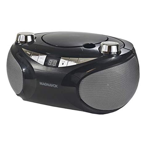 Magnavox Md Bk Portable Top Loading Cd Boombox With Am Fm Stereo