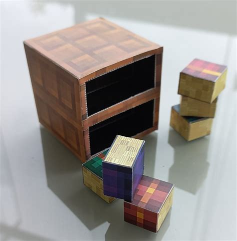 Advanced Chiseled Bookshelf 22w42a Pixel Papercraft