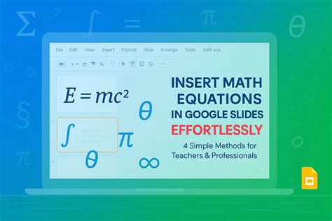 how to write equations in google slides