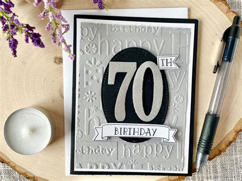 70th Birthday Card for Men Personalized Age Birthday Card - Etsy