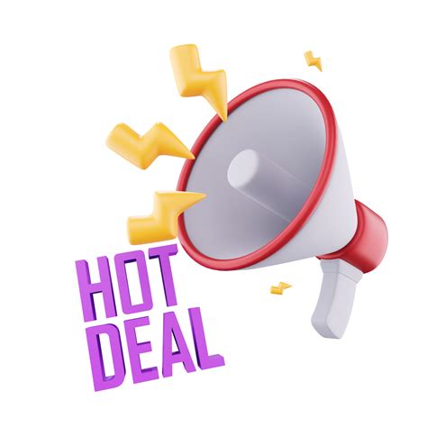D Hot Deal Announcement Png