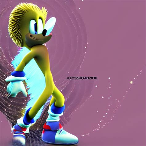 KREA AI Kylian Mbappe Sonic The Hedgehog Ray Tracing Gl