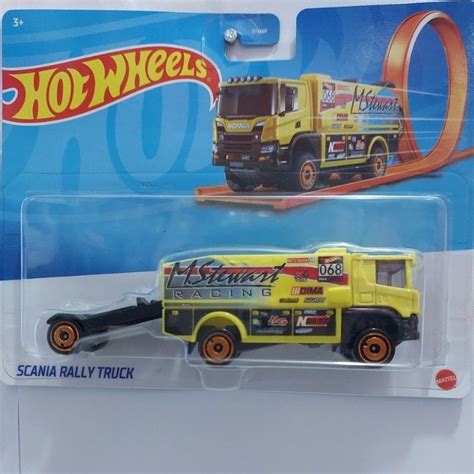 Jual Hot Wheels Scania Rally Truck Kuning Shopee Indonesia