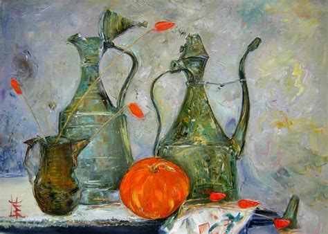 Картина "Натюрморт с тыквой" Елена Острая, купить в Москве | Картина ...