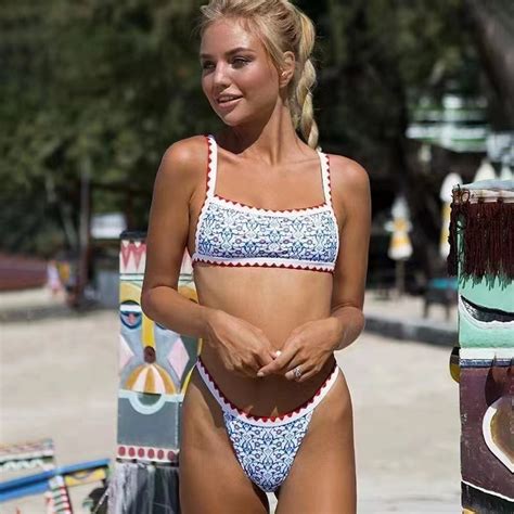 2023 New Printed Split Bikini Sexy Swimsuit Swimwear Forwomen And One Piece Swimsuit Price