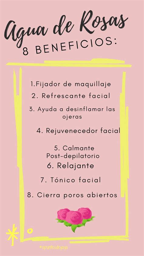 8 BENEFICIOS DEL AGUA DE ROSAS Tips De Belleza Caseros Estetica De