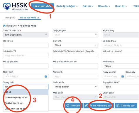 Hssk Hướng Dẫn Cập Nhật Trạng Thái Hồ Sơ Sức Khoẻ Trên Thệ Thống
