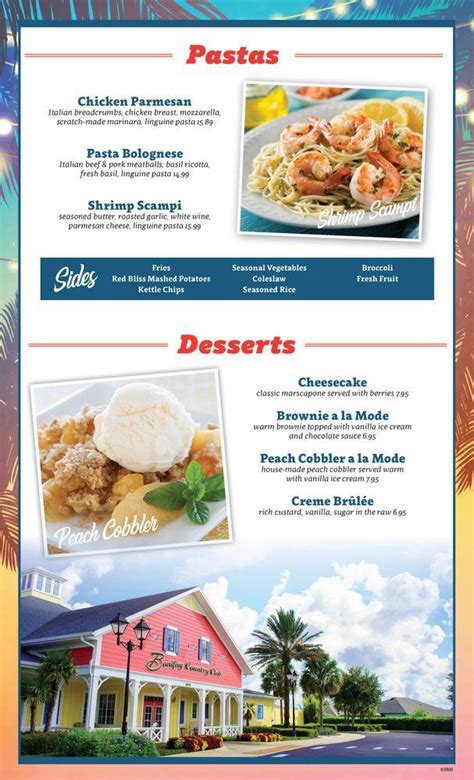 Menu at Bonifay - Country Club Restaurant, The Villages, Pinellas Pl