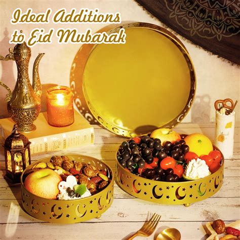 Snapklik 3 Pcs Enlarged Ramadan Serving Trays 11 8in 9 8in 7 8in