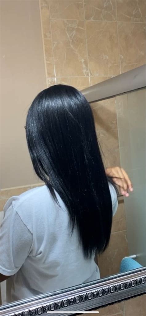 Pin By Tierra Wilson On Natural Hair In Long Relaxed Hair