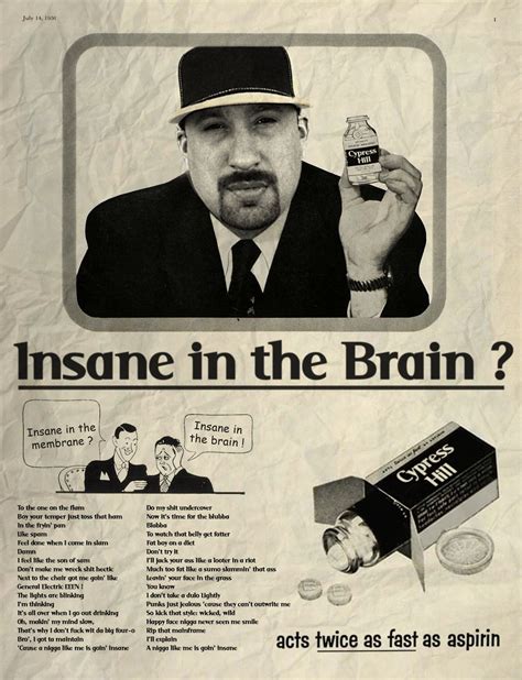 Insane In The Brain Cypress Hill David Redon Cypress Hill Hip