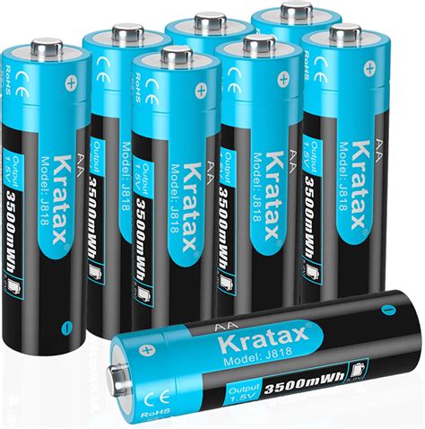 Hixon V Aa Rechargeable Batteries Mwh Lithium Batteries Aa