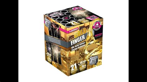 Goldfinger Von Weco Feuerwerk F Cher Batterie Mit Xxl Gold Glitter