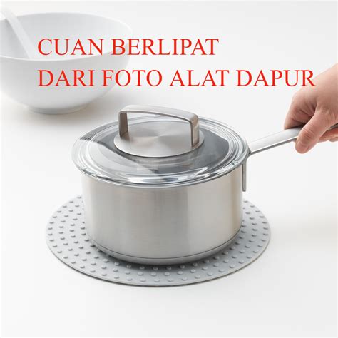 cuan  gambar  foto alat dapur menggunakan handphone