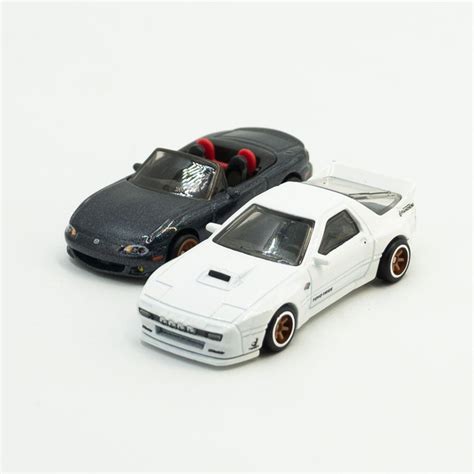Машинки Hot Wheels Car Culture Pack Mazda Miata and RX FC Pandem купить с доставкой по
