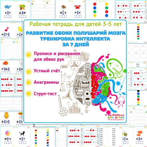 развитие интеллекта и памяти у детей, рабочая тетрадь скачать