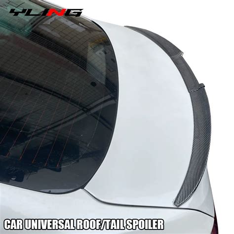 Uniwersalny tylna owiewka Spoiler dachowy Sedan Hatchback DIY długość