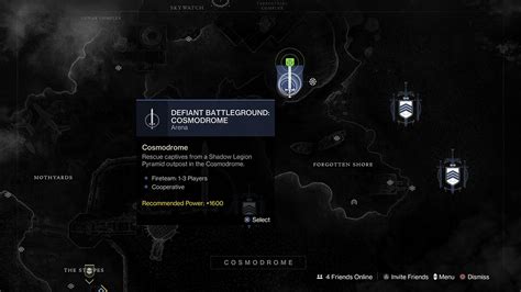 How To Complete Defiant Battleground Cosmodrome Activities In Destiny