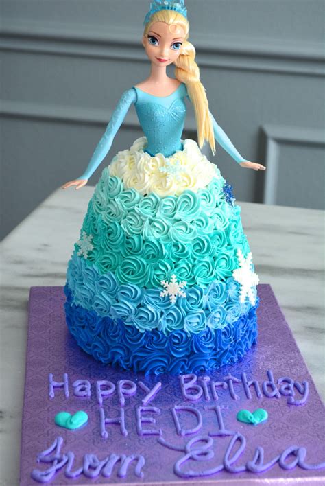 Disneys Frozen Elsa Doll Cake