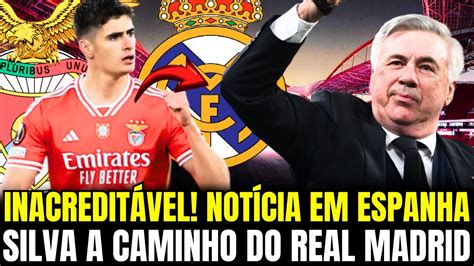 Minha Nossa Explodiu A Not Cia Na Espanha Silva No Real Madrid