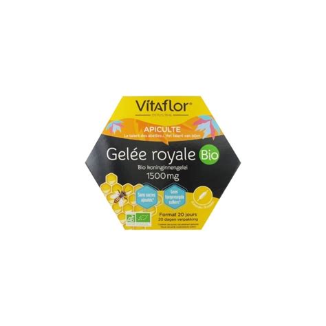 Vitaflor Apiculte Gelée Royale Bio 1500 mg 20 ampoules