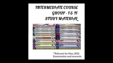 Ca Intermediate Study Material Unboxing Inter Group I Ii New