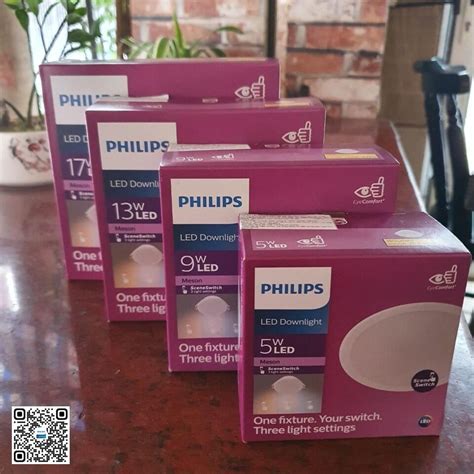 Bộ đèn Downlight âm Trần Led đổi Màu Philips Meson Ssw Φ150 Sceneswitch
