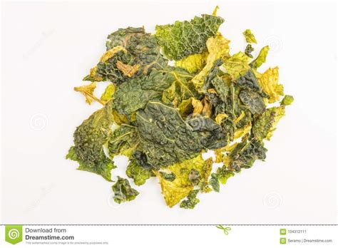 Dried Kale Chips Stock Image Image Of Cabbage Kale 104312111