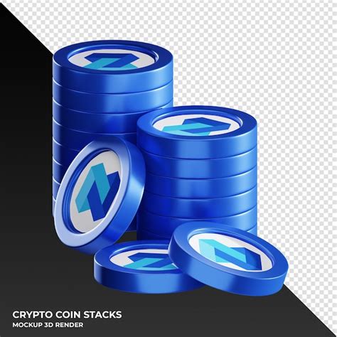 Premium PSD Nexo Coin Stacks Cryptocurrency 3d Render Illustration