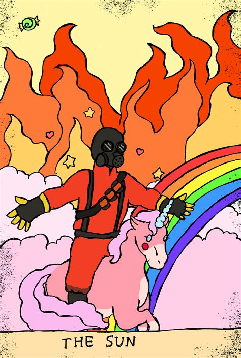 Drew some merc tarot cards : r/tf2