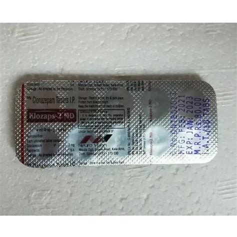 Clonazepam Tablet Md Neuro Vision At Rs Box In Chandigarh