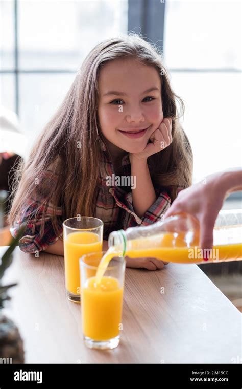 Fresh Organic Natural Juice Kids Healthy Eating Stock Photo Alamy
