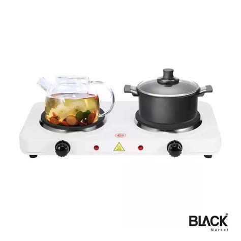 Hot Plate Electric Cooking Portable Heating Stove With Dual Burners W Black Market