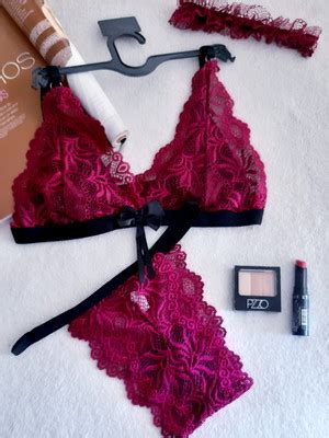 Conjunto De Lingerie Sensual De Renda Tamm Compre Produtos Personalizados No Elo