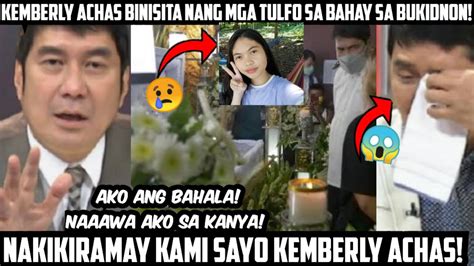 UMIYAK RAFFY TULFO AT ERWIN TULFO BUMISITA SA BUROL NI KEMBERLY ACHAS