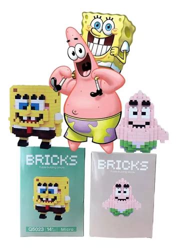 Set De Construcción 3d Bloques De Bob Esponja Y Patricio MercadoLibre