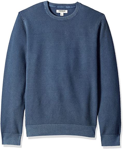 Goodthreads Men S Soft Cotton Thermal Stitch Crewneck Sweater