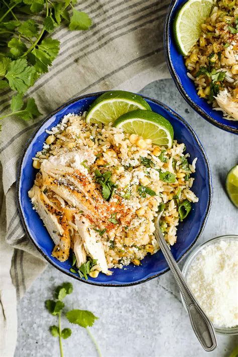 Esquites Inspired Mexican Street Corn Rice Bowls