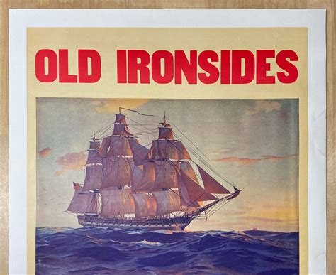 1931 Old Ironside Uss Constitution Rebuilding Tour Cruise Poster Linen