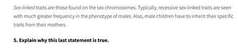 Solved Sex Linked Traits Are Those Found On The Sex Chegg