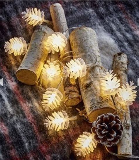 Pine Cone String Lights Making Seasons Bright