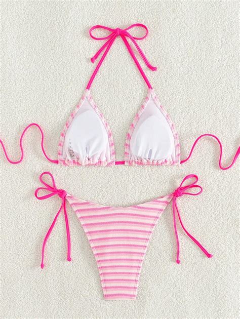 Guan Wei Swimsuit New Style Fashion Sexy Cute Halter Bra And Bikini Swimming Suit With Pure And