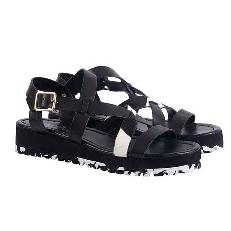 Босоножки черно-белые Ioannis купить в Москве, большой выбор