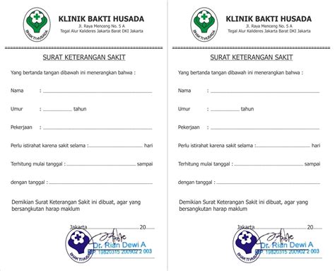 Contoh Surat Izin Sakit Pdf Kumpulan Contoh Surat Dan Soal Terlengkap