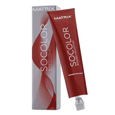 Matrix - Socolor Blended Collection Permanent Haircolor 3 oz. 4M ...
