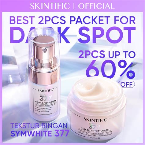 Jual SKINTIFIC 4PCS PAKET Symwhite 377 Set Brightening Anti Dark