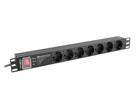 POWER DISTRIBUTION UNIT PDU PRO 19 LANBERG 1U 16A 2M 7X SCHUKO