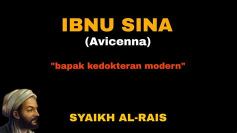 IBNU SINA Avicenna Bapak Kedokteran Modern YouTube