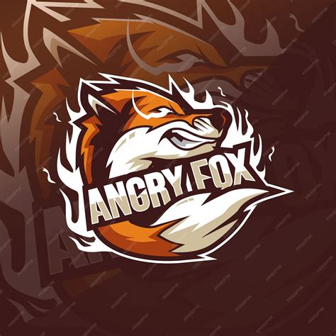 Premium Vector | Angry Fox mascot logo templates