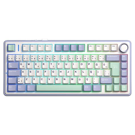 Aula F Mekanik Rgb Tkl Graywood V Switch Kablosuz Makrolu Hot Swap T Rk E Q Klavye Pastel